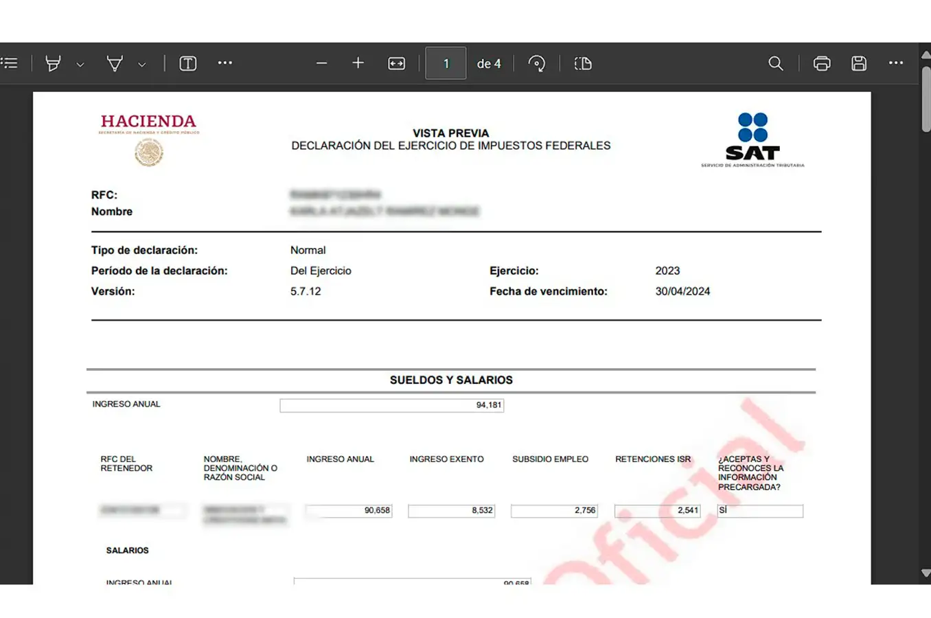 Tutorial declaración anual de personas físicas